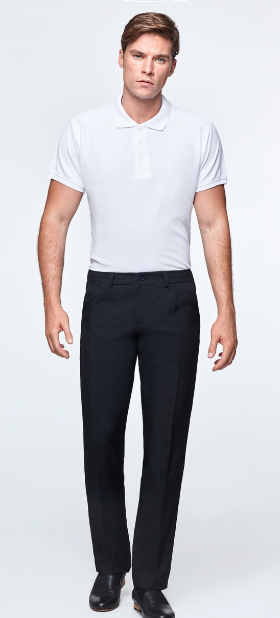 Pantaloni formali pentru bărbați pentru birou. PANTALONI OSPATAR, negri, ID1852
