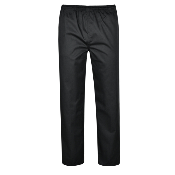Pantaloni de bucatar/negri PR5532, cu buzunare italiene, unisex