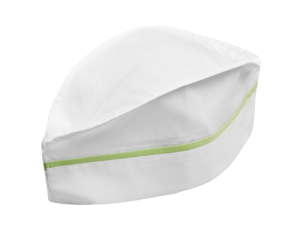 Καπέλο σεφ λευκό με πράσινο της σφαίρας