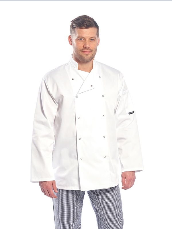 Jachetă de bucătar Suffolk (albă)
