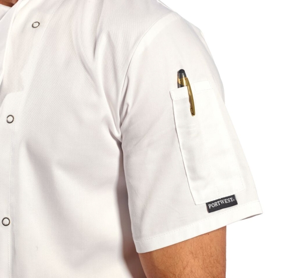 Jachetă de bucătar Cumbria (albă)