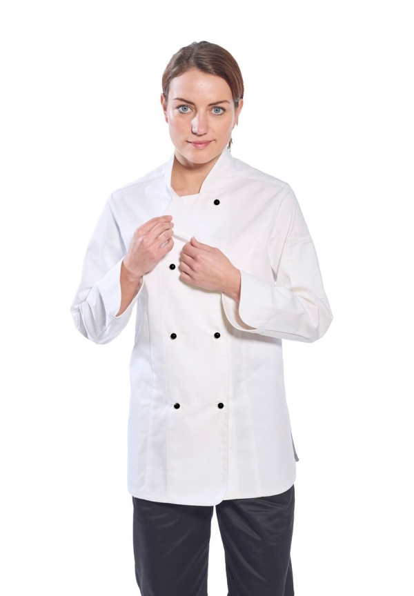 Дамска готварска куртка Rachel (бял)