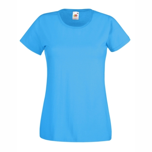 Дамска тениска VALUEWEIGHT азурно синьо, ID25*abl