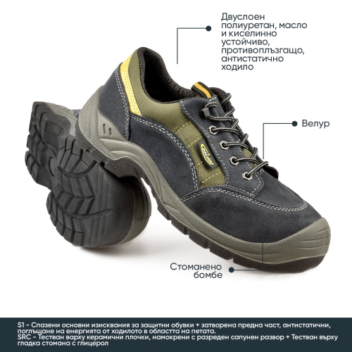 Προστατευτικά παπούτσια εργασίας S1 SICILIA S1 | Σκούρο μπλε