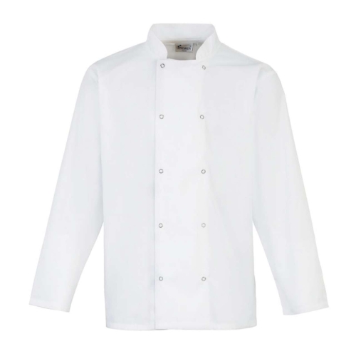 Готварска куртка с дълъг ръкав (бяла) PR6652