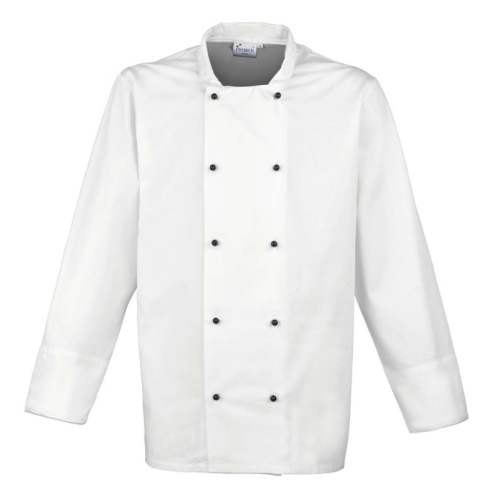 Jachetă de bucătar cu mânecă lungă (albă) PR6612