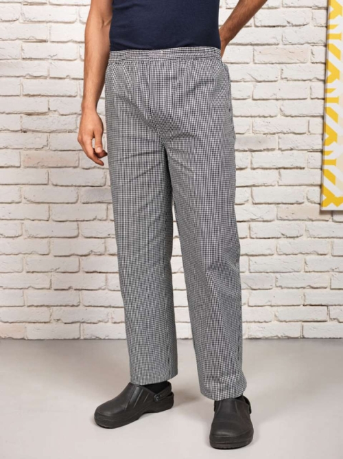 Pantaloni de bucatar/Carac alb-negru PR5521