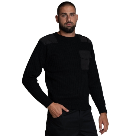 Мъжки пуловер за охранители BRUNO черен