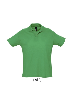 Мъжка поло тениска SOL'S SUMMER II, зелено kelly, SO11342