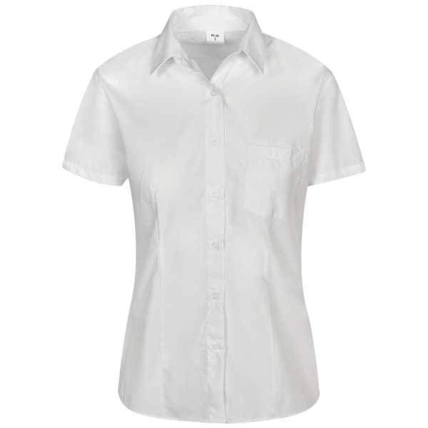 Дамска риза с къс ръкав RELAE | Бяло