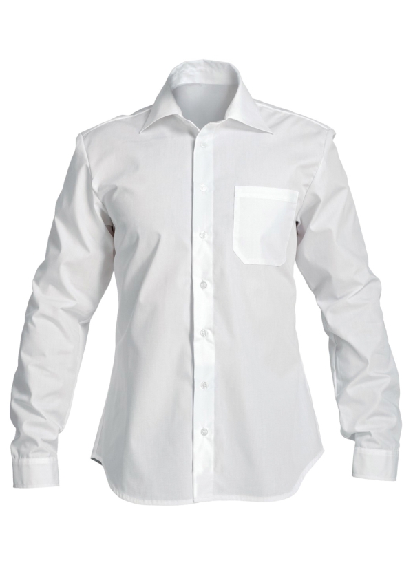 Мъжка риза с дълъг ръкав CENTRAL | Бяло