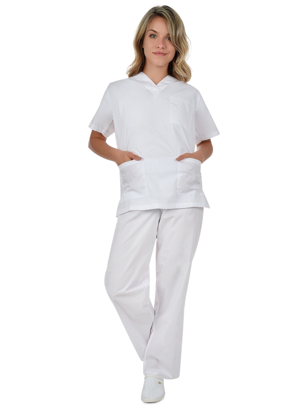 Комплект туника и панталон CESARE | Бяло