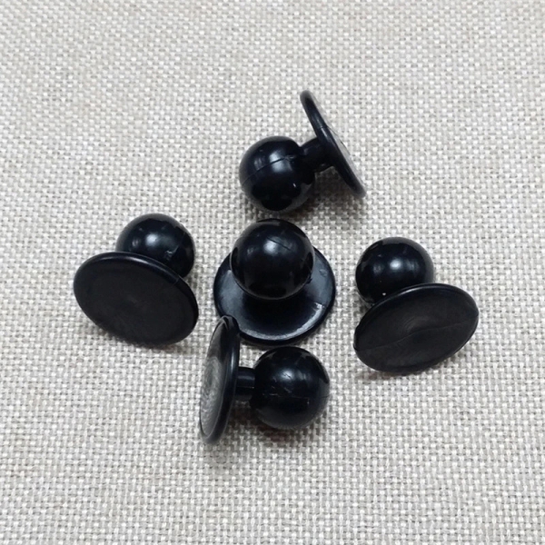 Κουμπιά για τουνίκ του σεφ, μαύρο