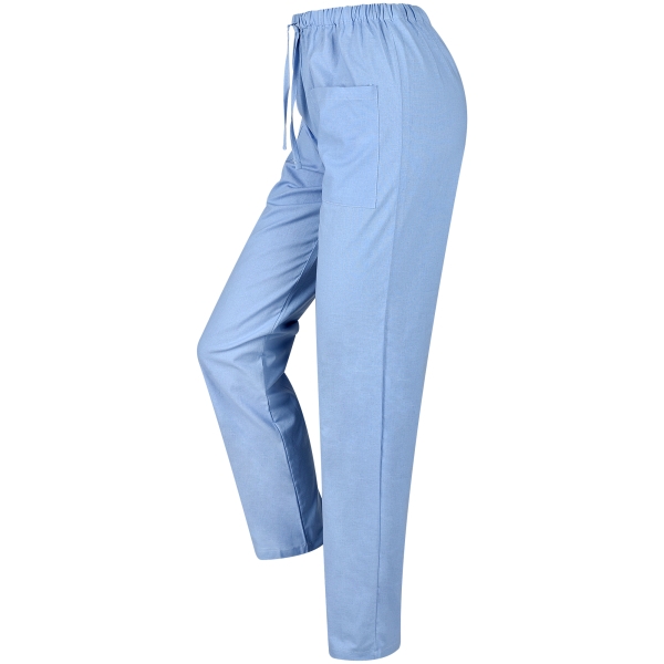 Γαλάζιο παντελόνι από 100% βαμβάκι, με 4η τσέπη