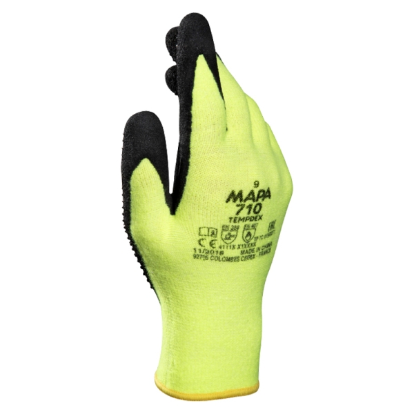 Топлозащитни ръкавици TEMPDEX 710 | Жълто