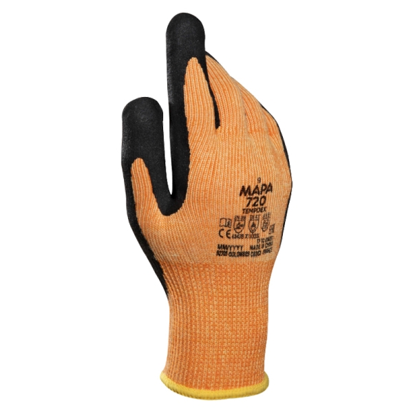 Топлозащитни ръкавици TEMPDEX 720 | Оранжево
