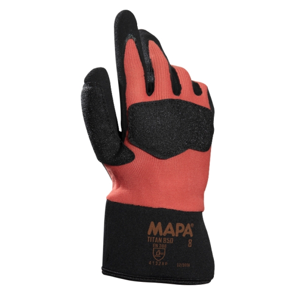 Работни ръкавици TITAN 850 | Червено