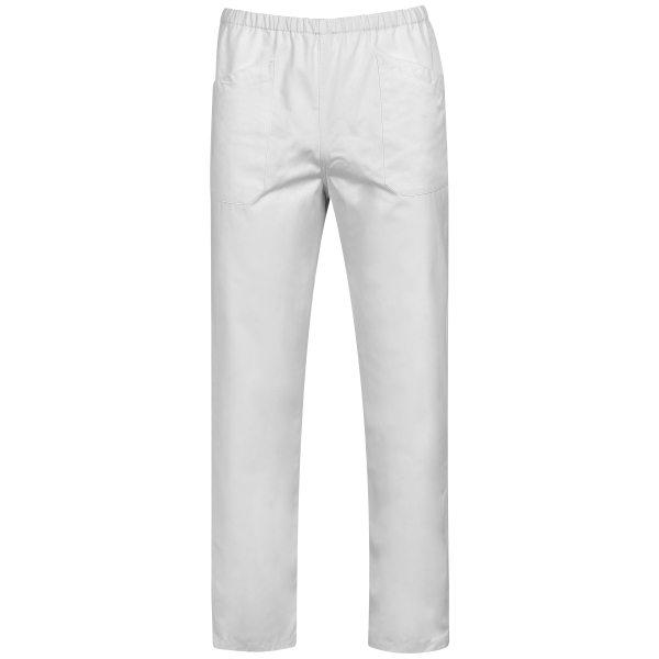 Панталон, бял, с два джоба