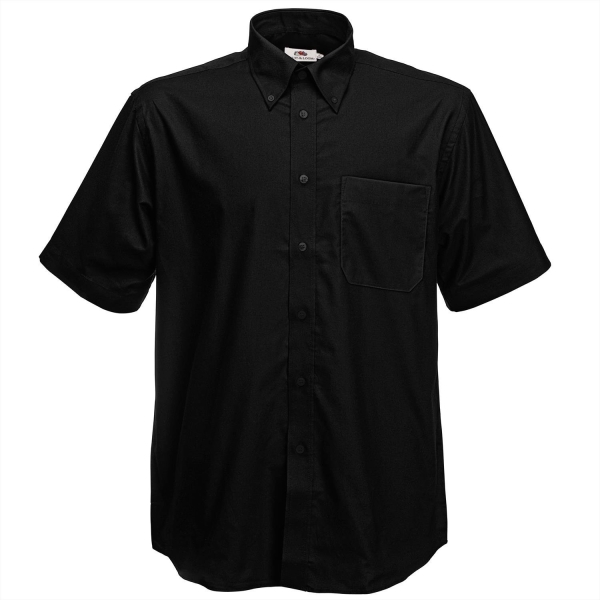 Риза за охранители с къс ръкав - черна