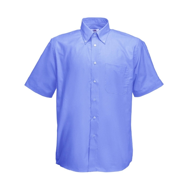 Риза за охранители с къс ръкав - синя