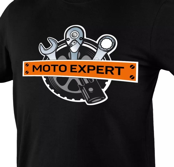 Тениска с щампа MOTO Expert