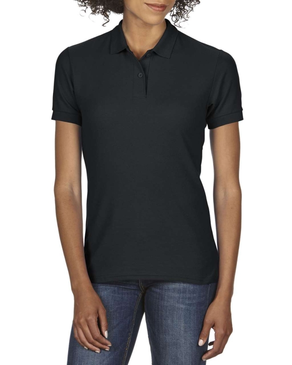 Tricou polo de damă negru, GIL75800