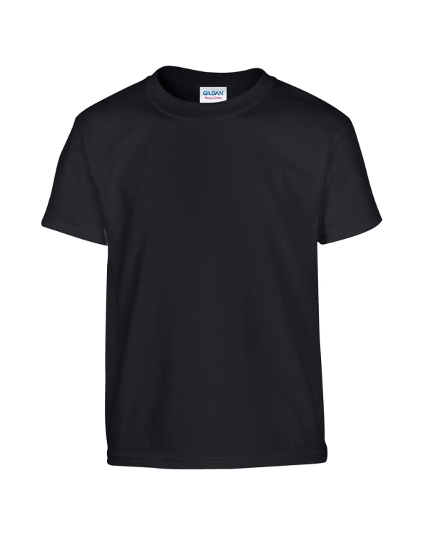 Детска тениска, черна, 180г памук, GIB5000