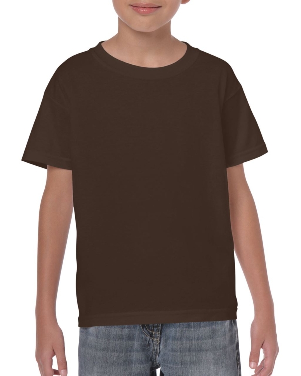 Παιδικό μπλουζάκι HEAVY COTTON σοκολάτα, GIB5000