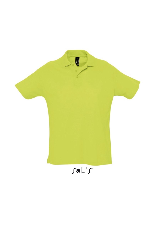 Мъжка поло тениска SOL'S SUMMER II, зелена ябълка, SO11342