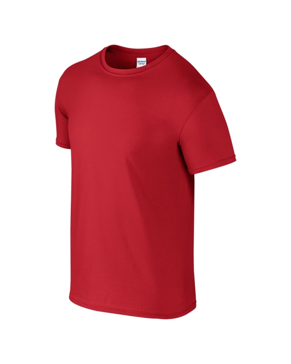 Мъжка червена тениска 100% памук, GI64000*re