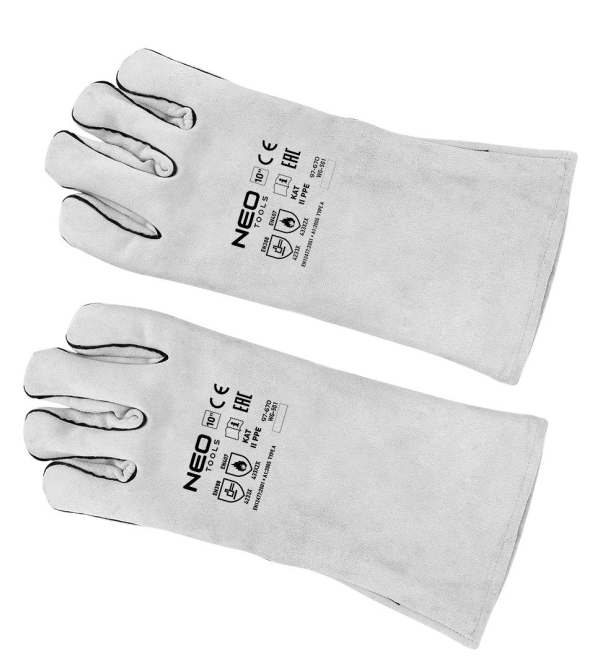 Дълги ръкавици за заваряване с кевларена нишка, MAG тип A, NEO,  97-670