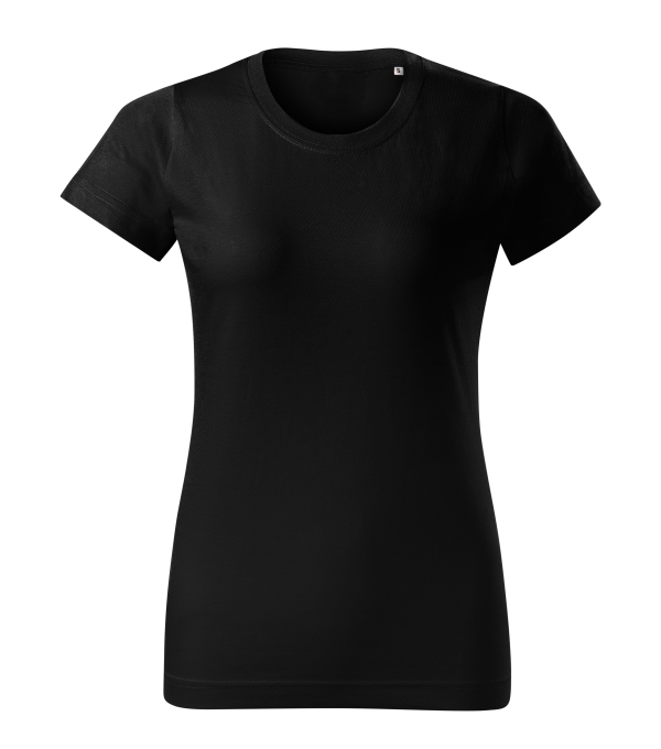 Дамска черна тениска, F34011