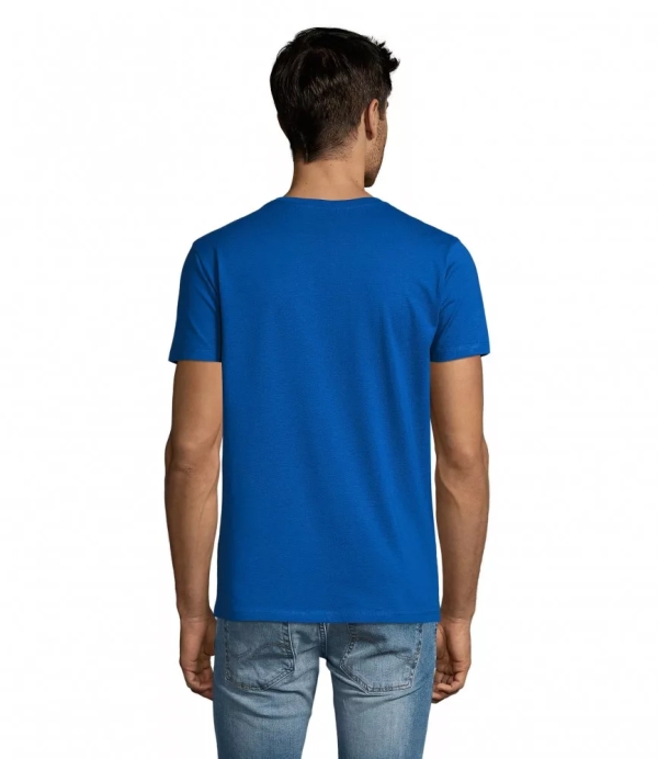 Мъжка тениска с кръгло деколте, кралско синя, SO02855*ro