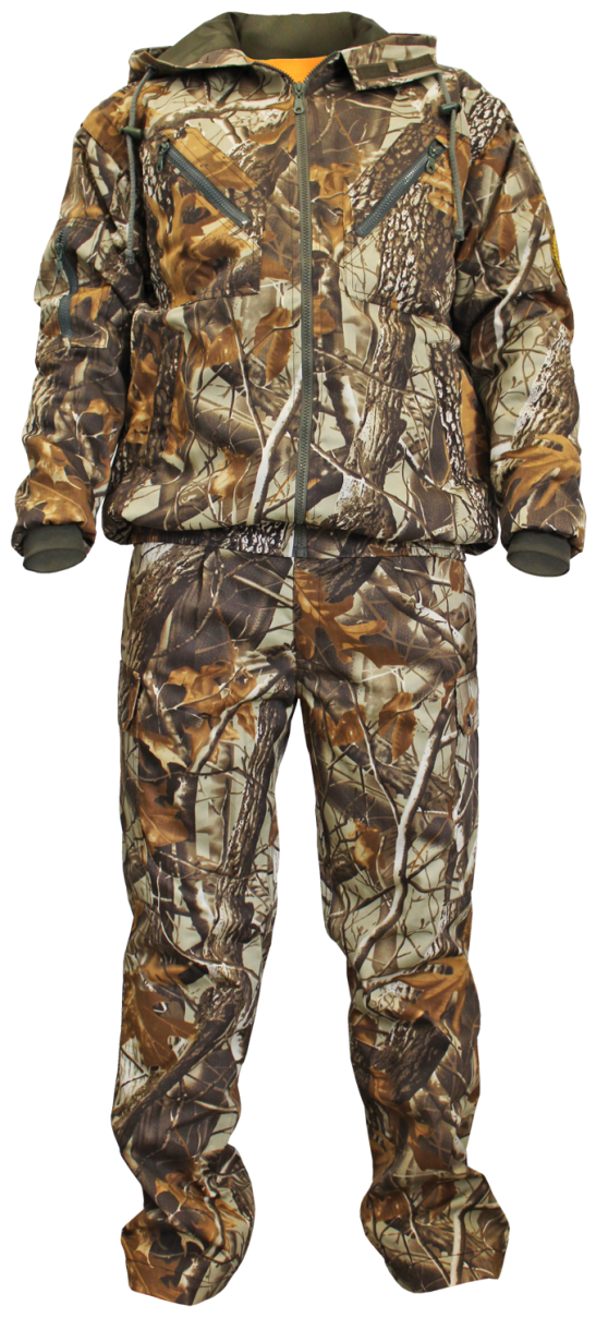 Jachetă și pantaloni de camuflaj de vânătoare cu mâneci detașabile