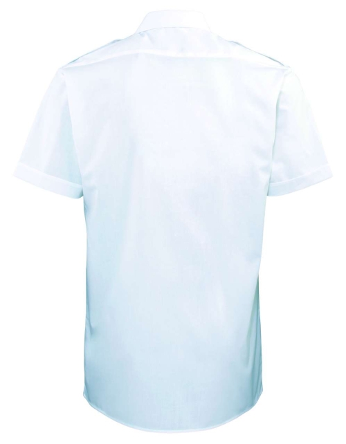 Мъжка риза с къс ръкав за охранители PR212, с пагони