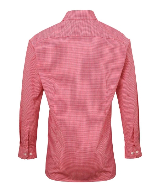 Мъжка карирана риза (червено-бяло) PR2201