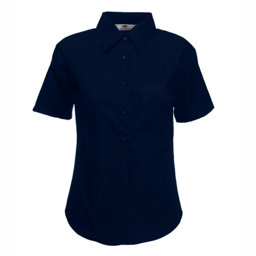Риза за сервитьори ID35,  с къс ръкав, тъмно синя-24*
