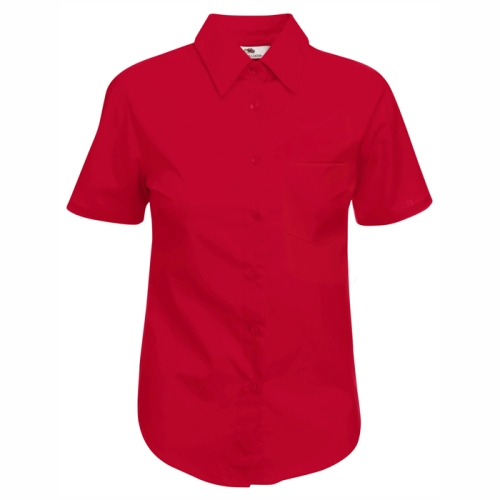 Риза за сервитьори ID35, с къс ръкав, червена-24