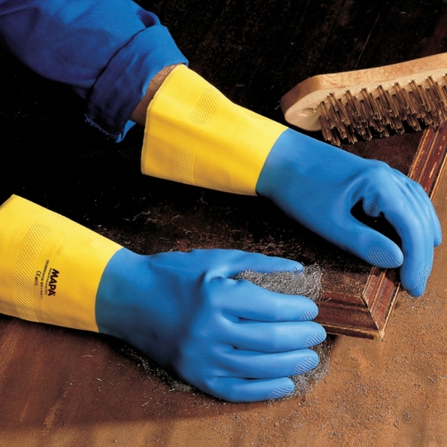 Работни ръкавици Неопрен | Латекс ALTO 405 | Синьо | Жълто
