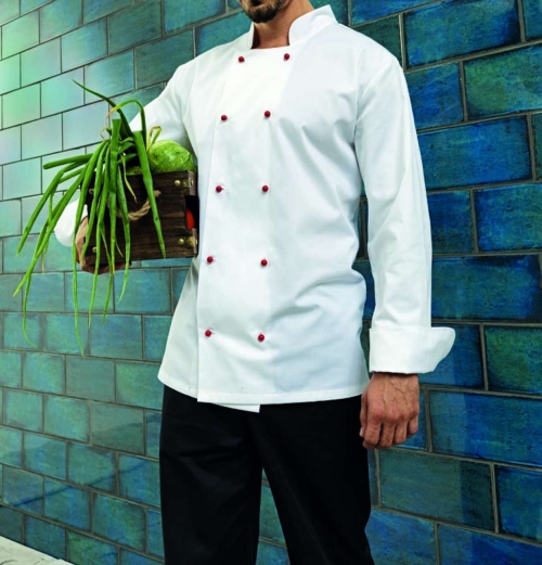 Jachetă de bucătar (ALB), PR651