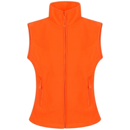 Vesta de dama fleece MELODIE portocaliu fluorescent