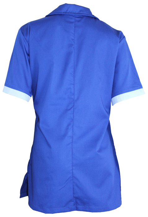 Синя медицинска туника (гръб)