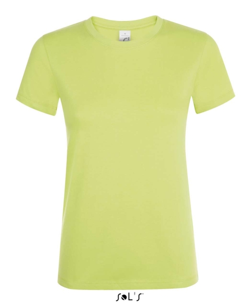 Дамска тениска SOL'S REGENT зелена ябълка