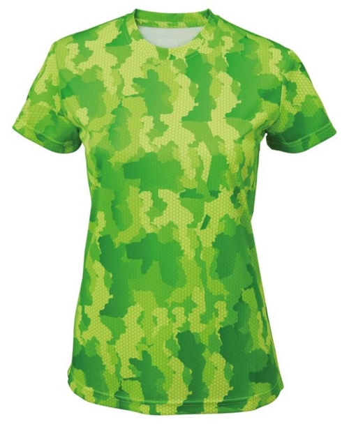 Дамска тениска PERFORMANCE зелена
