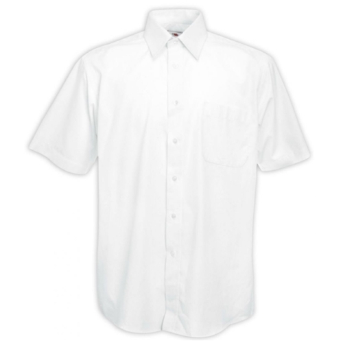 Риза за охранители с къс ръкав -бяла