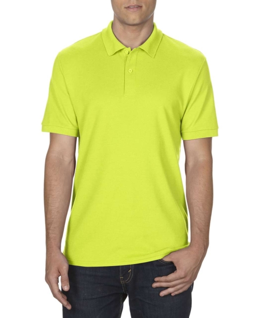 Мъжка поло тениска неоново зелена