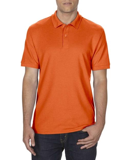 Мъжка поло тениска оранжева
