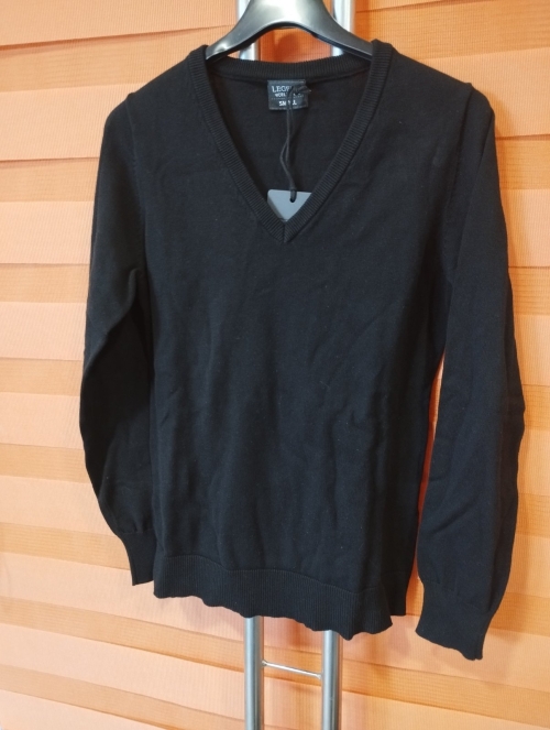 Дамски пуловер черен, размер S