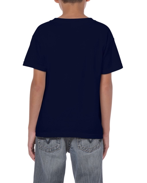 Детска тениска, тъмно синя, 180г памук, GIB5000