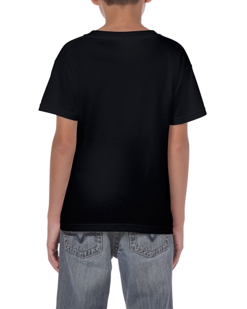 Детска тениска, черна, 180г памук, GIB5000